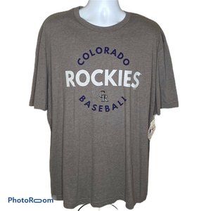 Colorado Rockies Baseball Gray T Shirt 2XL Mens ML